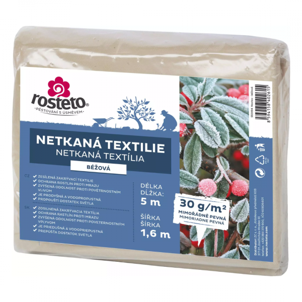 Netkaná textilie béžová Rosteto - Obrazky 10801080 8
