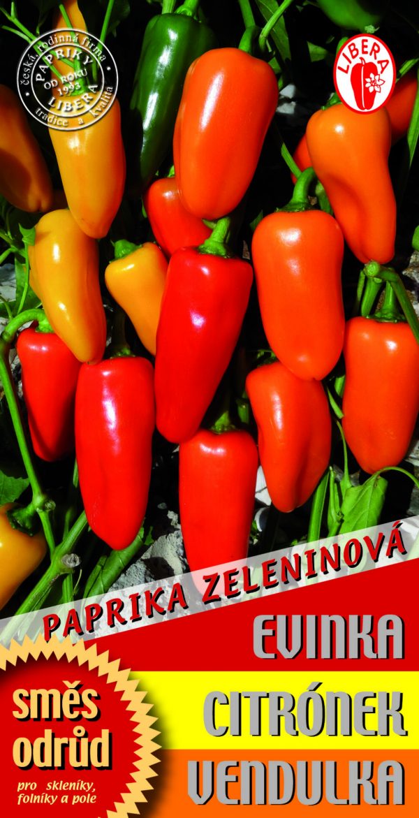 Paprika - Směs Evinka, Citronek, Vendulka , na zavařování 15-20 semen - 425c221d ec4e 4cf4 91d1 6141e5341a10