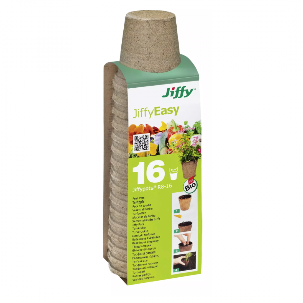 Rašelinový květináč Jiffypot® R8-16, 8 cm - balení 16 kusů - obrazek 74