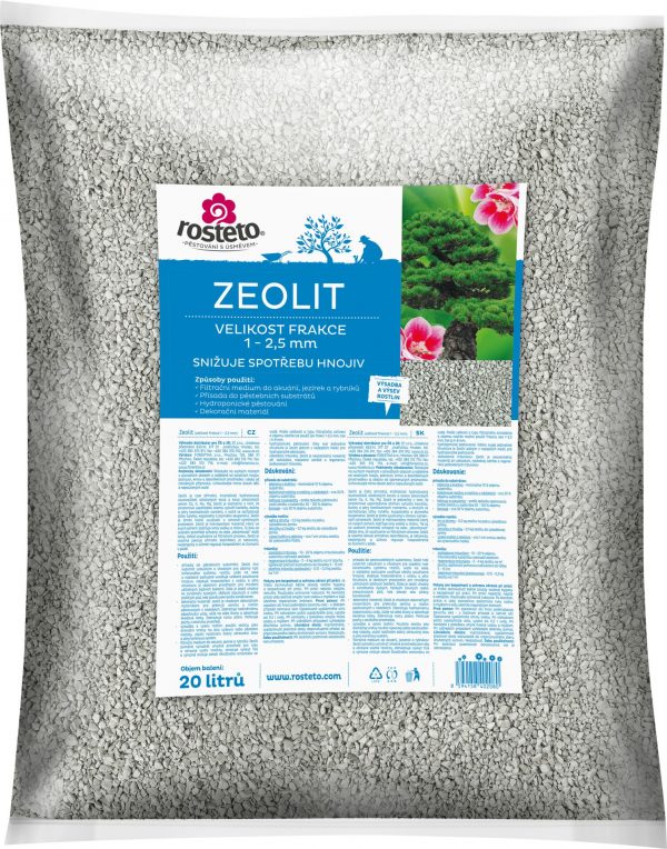 Zeolit ROSTETO - 20 l ( 1-2,5 mm ) - 05265c58 ffe1 4c8b b910 0dbd7aff7ef9