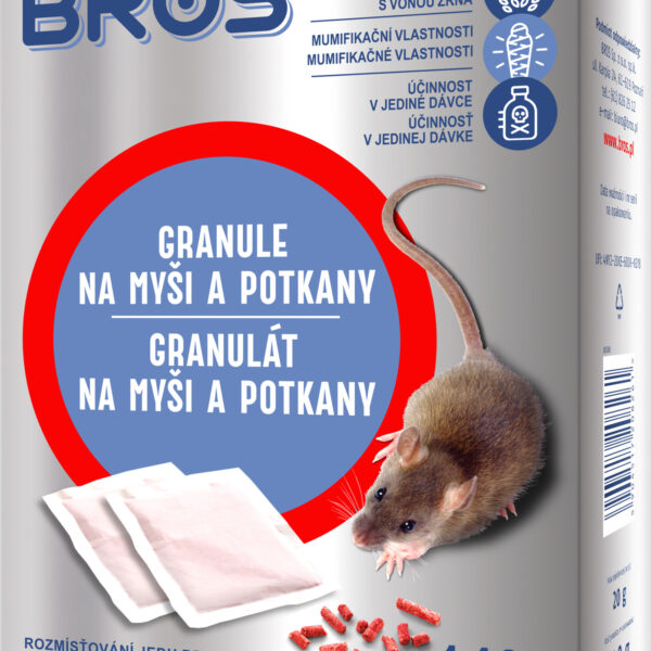 Bros - granule na myši a potkany 140 g