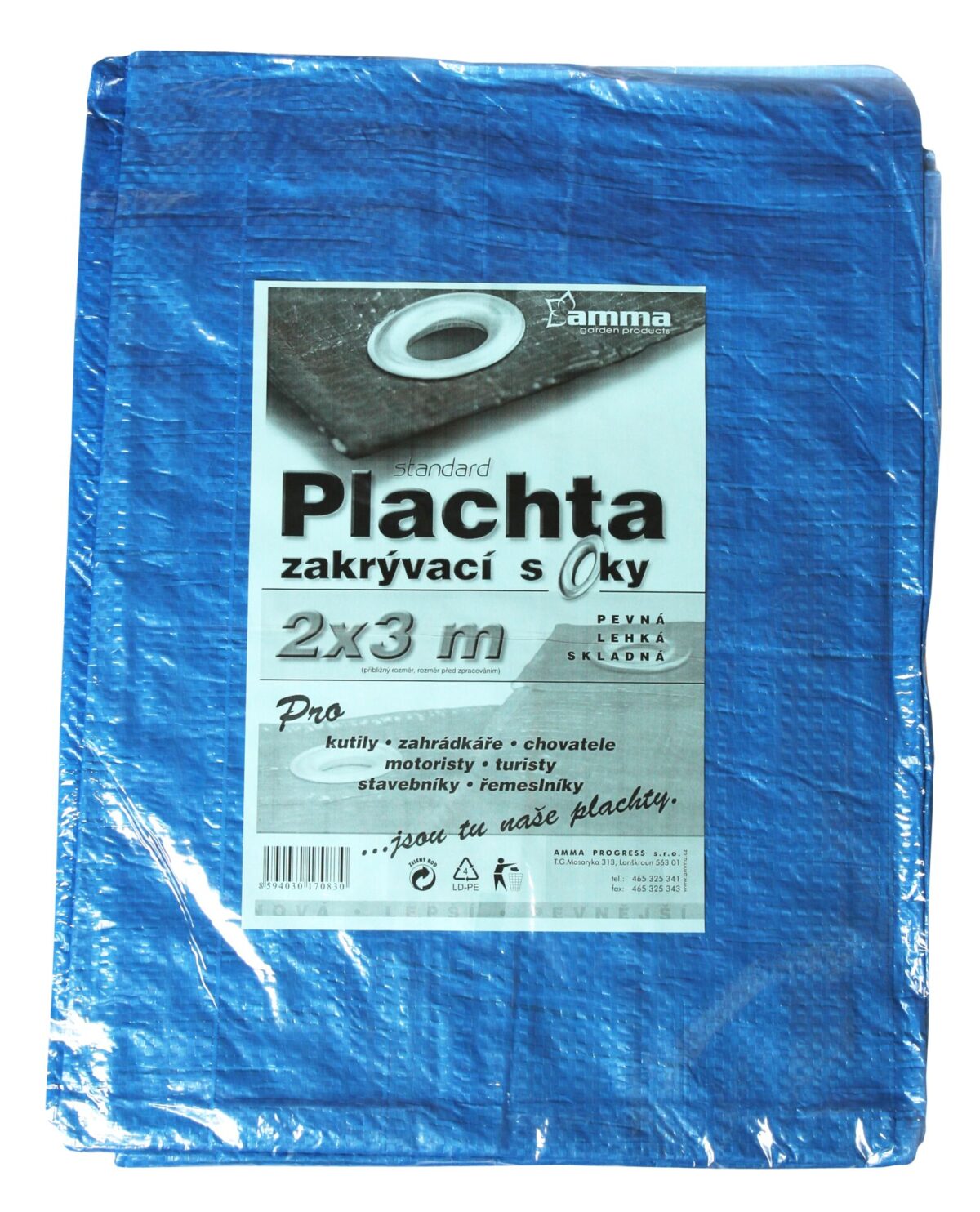 Plachta kašírovaná nepromokavá 70g/m2 - 2x3 m - Image 1