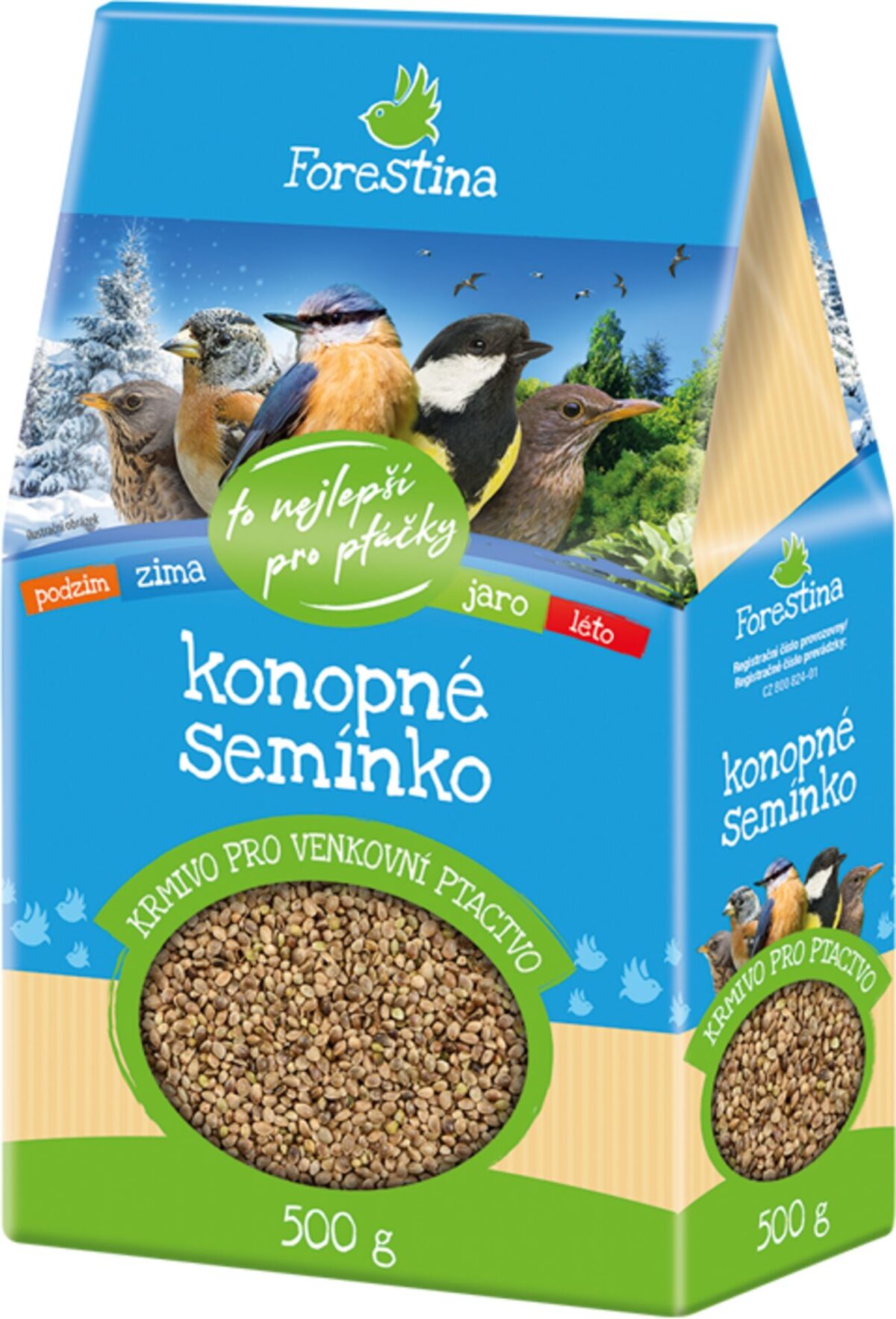 Konopné semínko pro venkovní ptactvo 500 g - Image 1