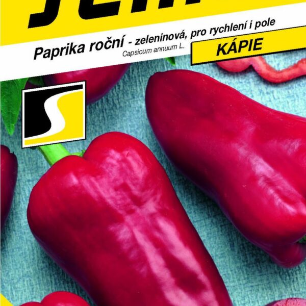 Paprika zel. sladká F1 - Raduza F1 rychl,pole pravá kápie 15s