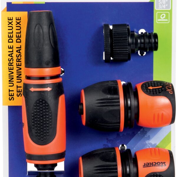 Sada příslušenství DeLuxe 1/2" 5/8" 3/4" Stocker s eurozávěsem