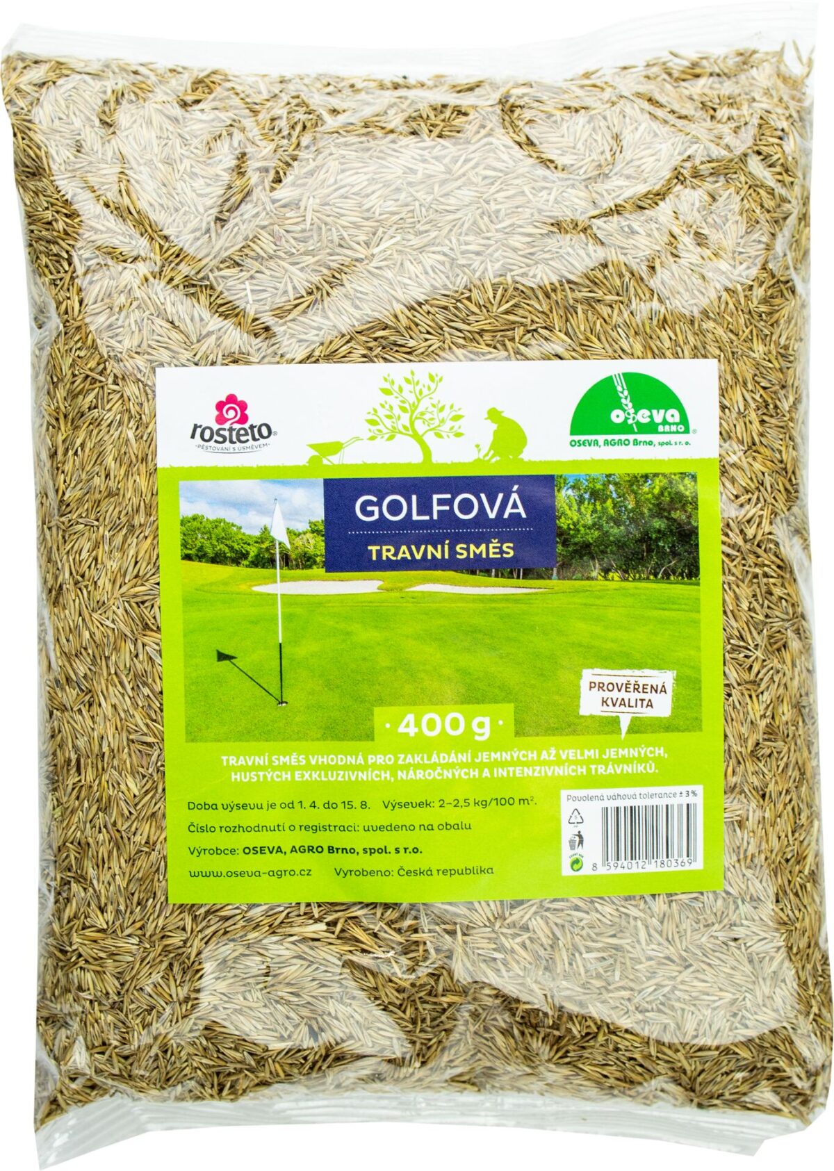 Travní směs - Golfová 400 g Rosteto - Image 1