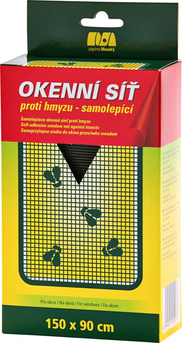 Síť okenní 150 x 90 cm černá samolepící - b238338f 579d 475e 858d aa753867e011