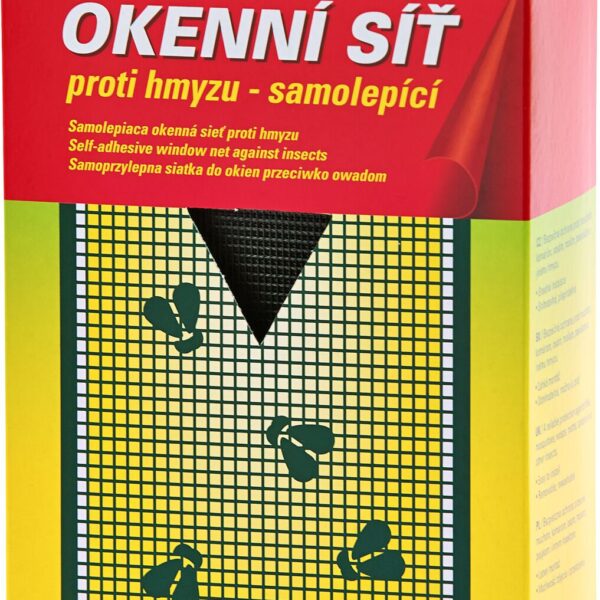 Síť okenní 150 x 90 cm černá samolepící