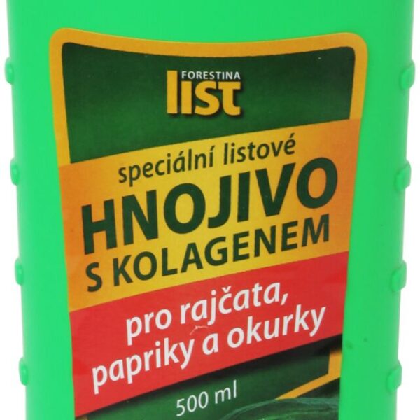 Hnojivo List - rajčata, papriky a okurky 500 ml