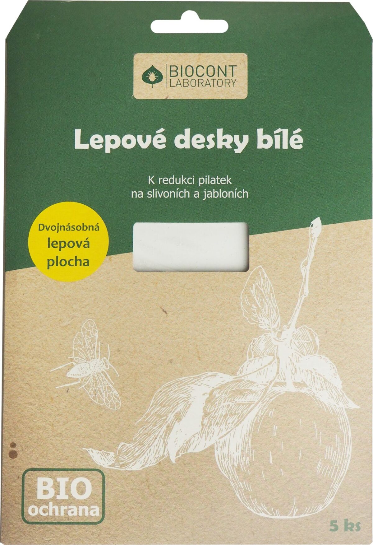 Desky Biocont bílé - švestky a jabloně 5 ks - Image 1