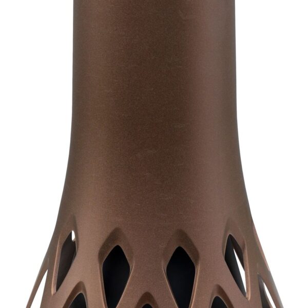 Váza hřbitovní Roseta bronz - se zátěží 1,3l