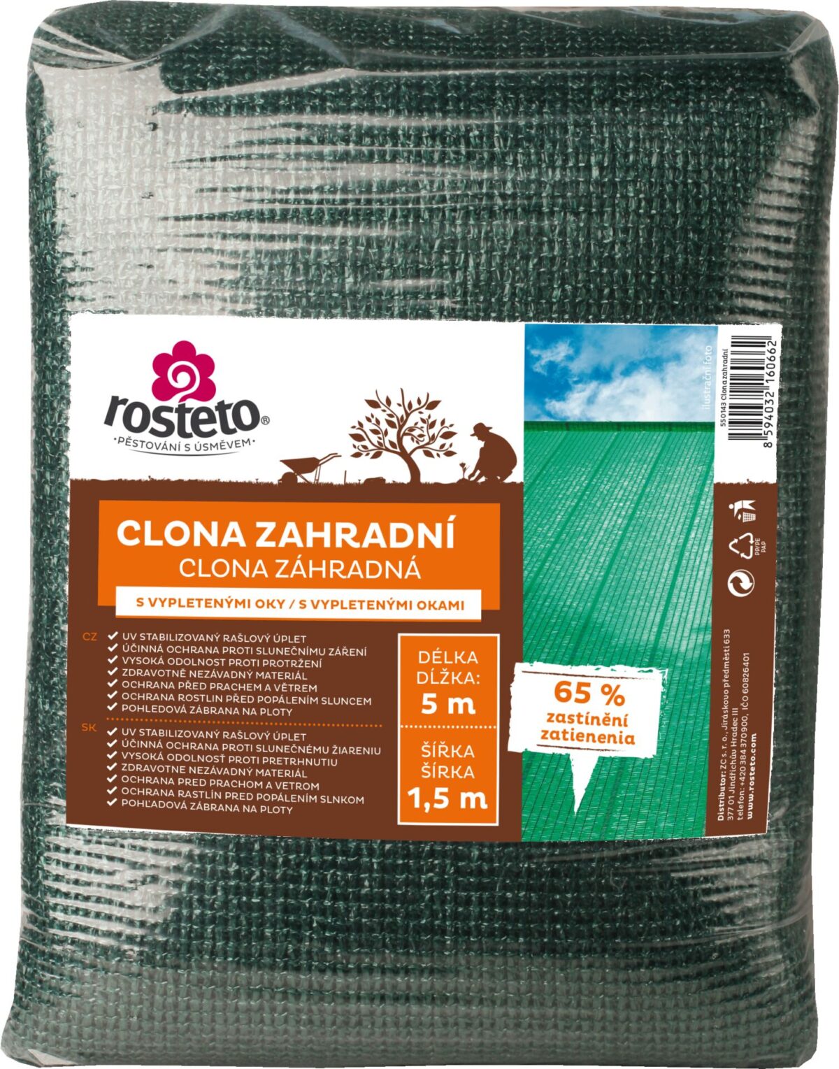 Clona zahradní 65% Rosteto - 5 x 1,5 m zelená - Image 1