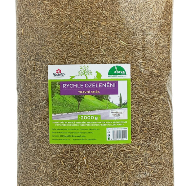 Travní směs - Rychlé ozelenění 2 kg Rosteto