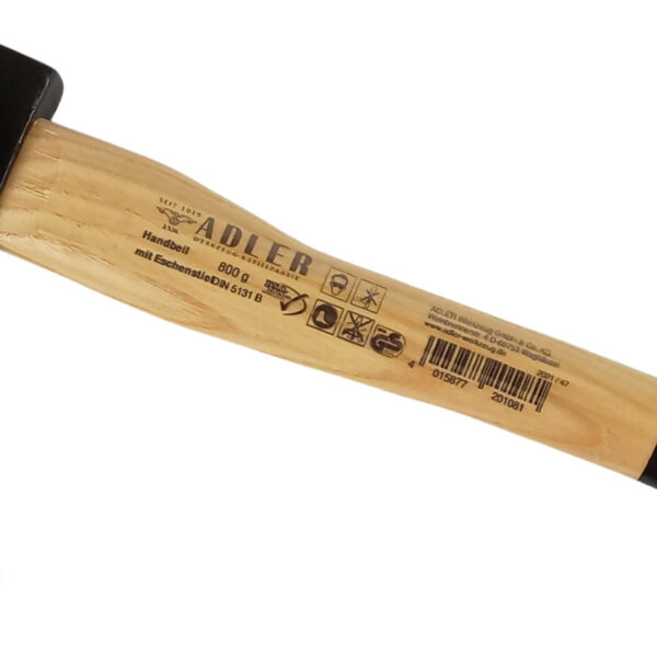 Sekera 800 g černá - dřevěná násada 38 cm