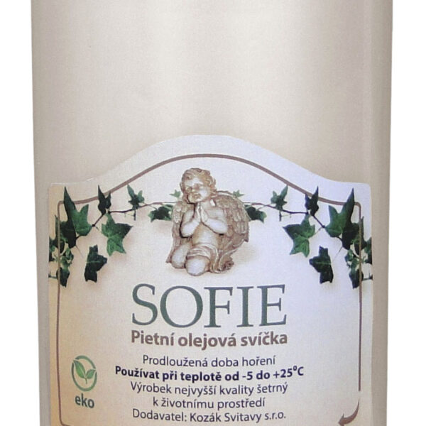 Svíčka olejová Sofie - 180 g bílá