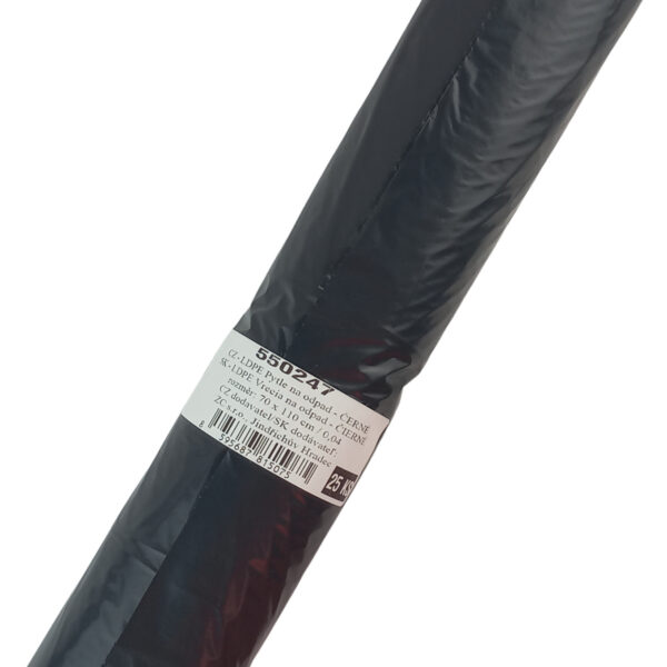 Pytel PE na odpad černý 70 x 110 cm / 0,04 (25 ks)