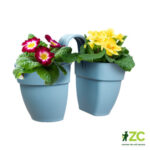 Květináč Vibia Campana Flower Twin - vintage blue 21 cm