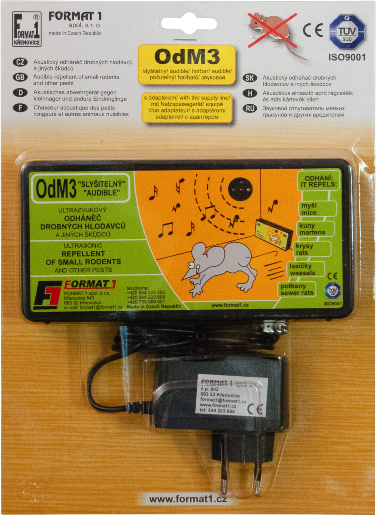 Odhaněč akustický - OdM 3 s adaptérem v blistru - Image 1
