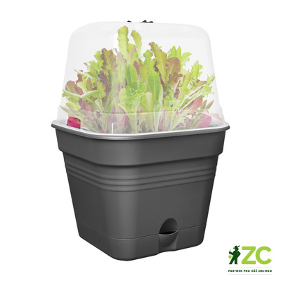 Květináč Green Basics growpot square all-in-1 35 cm - living black