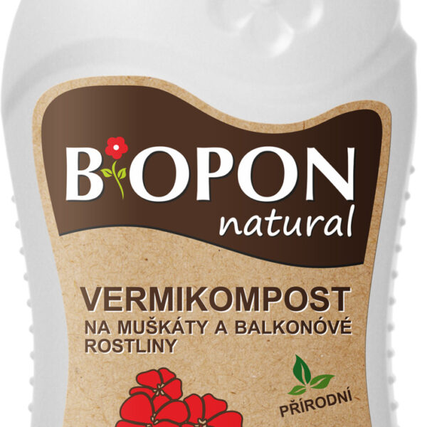 Bopon - Natural Vermikompost na muškáty a balkonové rostliny 500 ml BROS