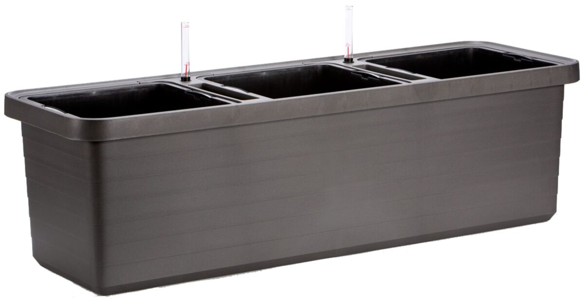 Truhlík samozavlažovací Berberis Trio - antracit 117 cm - Image 3
