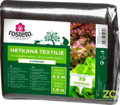 Neotex / netkaná textilie Rosteto - výsek černý 45g - saláty šíře 1,6 x 4,2 m