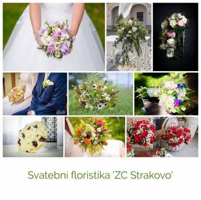 Svatební floristika - Svatebni floristika kolaz